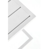 Masuta gradina aluminiu alb Taylor 40x40x41 cm