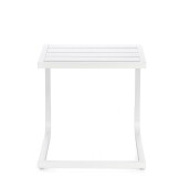 Masuta gradina aluminiu alb Taylor 40x40x41 cm