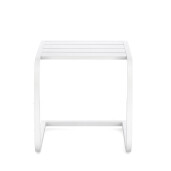 Masuta gradina aluminiu alb Taylor 40x40x41 cm