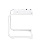 Masuta gradina aluminiu alb Taylor 40x40x41 cm