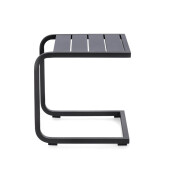 Masuta gradina, terasa aluminiu gri charcoal Taylor 40x40x41h 