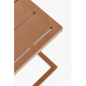 Set 2 masute gradina aluminiu maro pecan Taylor 40x40x41 cm