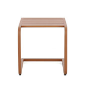 Set 2 masute gradina aluminiu maro pecan Taylor 40x40x41 cm