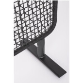 Paravan decorativ otel negru, gri charcoal Babilo 120x50x150h