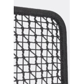 Paravan decorativ otel negru, gri charcoal Babilo 120x50x150h