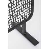 Paravan decorativ otel negru, gri charcoal Babilo 120x50x180h