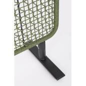 Paravan decorativ otel gri charcoal verde Babilo 120x50x150h