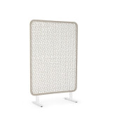 Paravan decorativ otel alb franghie gri Babilo 120x50x180h