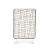 Paravan decorativ otel alb franghie gri Babilo 120x50x180h