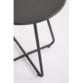 Masuta cafea otel gri charcoal Jable Ø45x50h