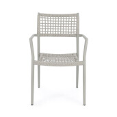 Set 4 scaune gri Caleta 56x60x86 cm