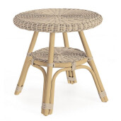 Masuta cafea ratan natur Alliss Ø52x52h