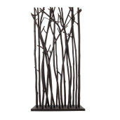 Paravan decorativ lemn negru Aili 100 cm x 18.5 cm x 180 h