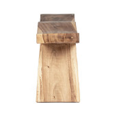 Bancuta din lemn natur Welle 115 cm x 30 cm x 45 h 
