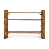 Consola lemn natur Arwood 156x36x110 cm