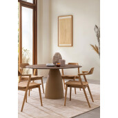 Scaun lemn maro Amery 51x59x77h