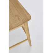 Scaun bar lemn maro Amery 52x58x107h