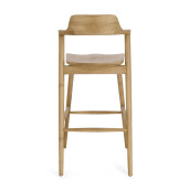 Scaun bar lemn maro Amery 52x58x107h