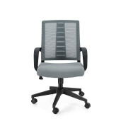 Scaun birou negru gri Roman 62x55.5x93.5/103 cm