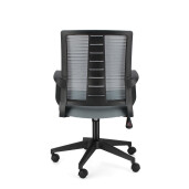 Scaun birou negru gri Roman 62x55.5x93.5/103 cm