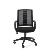Scaun birou negru Roman 62x55.5x93.5/103 cm