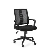 Scaun birou negru Roman 62x55.5x93.5/103 cm