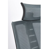 Scaun birou negru gri Roman 62x55.5x114.5/124.5 cm