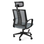 Scaun birou negru gri Roman 62x55.5x114.5/124.5 cm