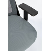 Scaun birou negru gri Wesley 62x61.5x101/111 cm