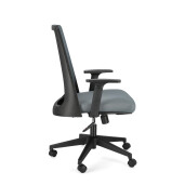 Scaun birou negru gri Wesley 62x61.5x101/111 cm