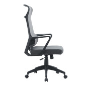 Scaun birou negru gri Hoboken 59x65x121 cm