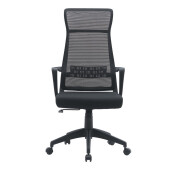 Scaun birou negru Hoboken 59x65x121h