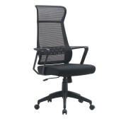 Scaun birou negru Hoboken 59x65x121h