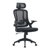 Scaun birou negru Riverside 62.5x65x128 cm