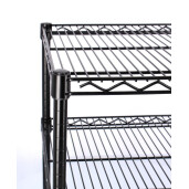 Raft 3 polite negru 60x45x70h