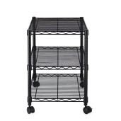 Raft 3 polite negru 60x45x70h