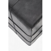 Taburet piele ecologica gri Larisa 43x43x43 cm