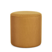 Taburet mdf textil galben mustar Oleysa 42x43 cm