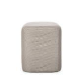 Taburet MDF textil gri Darya 43.5x37x42 cm