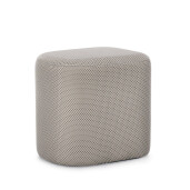 Taburet MDF textil gri Darya 43.5x37x42 cm
