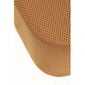 Taburet MDF textil galben mustar Darya 43.5x37x42 cm