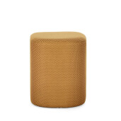Taburet MDF textil galben mustar Darya 43.5x37x42 cm