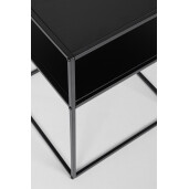 Masuta otel negru Arlik 37,5x37,5x50,5h