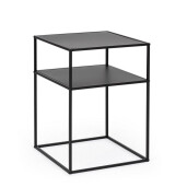 Masuta otel negru Arlik 37,5x37,5x50,5h