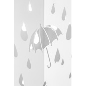 Suport umbrele metal alb 18 cm x 18 cm x 49 h