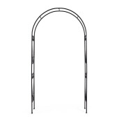Arcada flori otel negru Alisha 110x37x210h