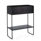 Suport flori otel negru Madelyn 50x22x63.5 cm