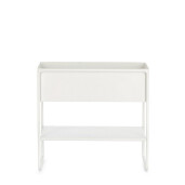 Suport flori otel alb Madelyn 45x18x44 cm