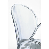 Set 4 scaune policarbonat transparent Camilla 58x52x87 cm