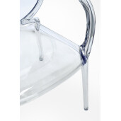 Set 4 scaune policarbonat transparent Camilla 58x52x87 cm